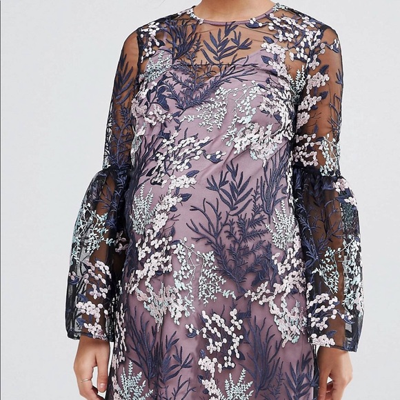 ASOS Floral Embroidered Maternity Dress - Picture 10 of 14